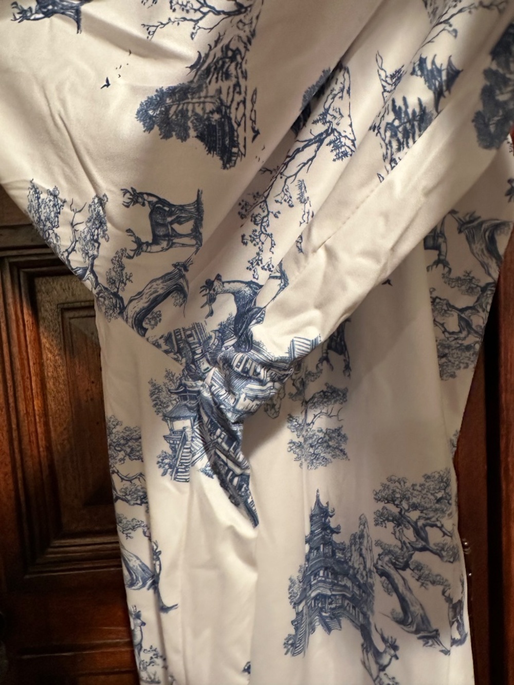 Pajama Set size 4XL 4X So Cute LONG SLEEVE & PANTS ASIAN THAI PAGODA DEER TOILE - Picture 10 of 10